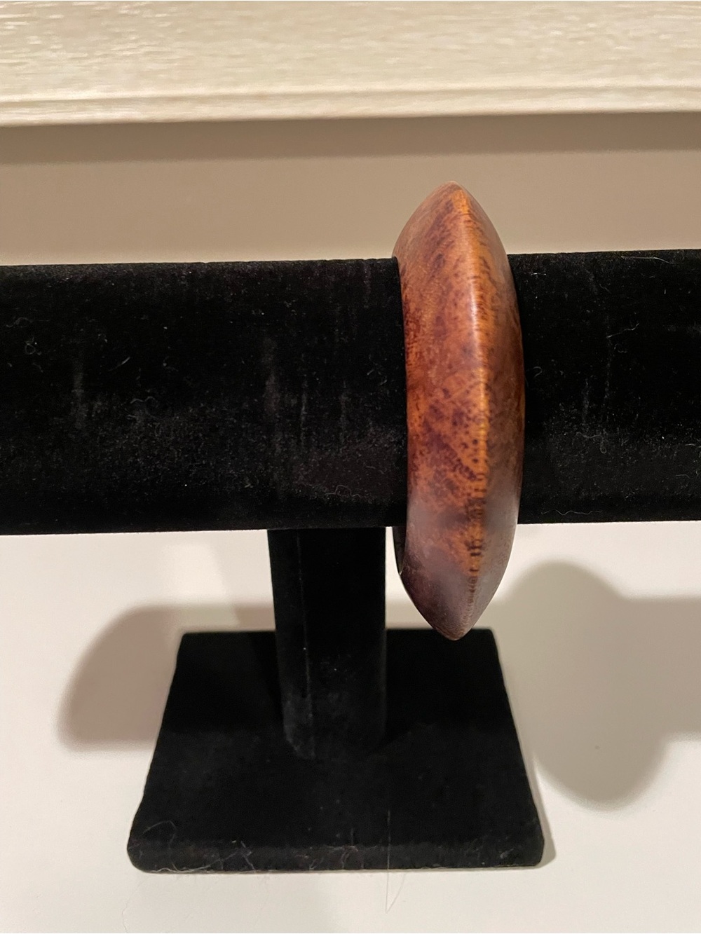 Wooden Bangle Bracelet - Brown